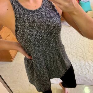 Lululemon Gray Split Razor Back Tank Top